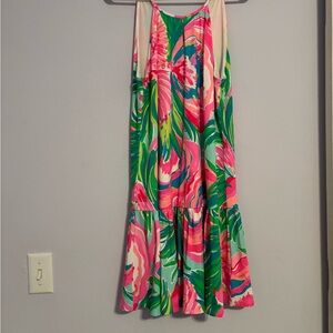 Lilly Pulitzer Pink and Green Floral Dress
